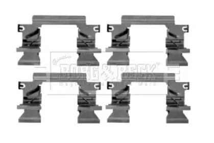 Комплектующие, колодки дискового тормоза BORG & BECK купить