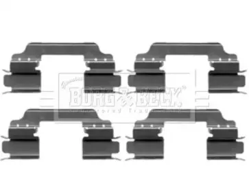 Комплектующие, колодки дискового тормоза BORG & BECK купить