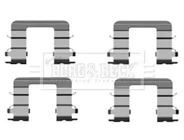 Комплектующие, колодки дискового тормоза BORG & BECK купить