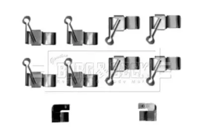 Комплектующие, колодки дискового тормоза BORG & BECK купить