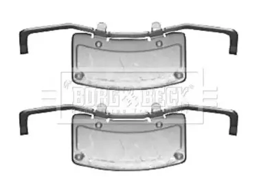 Комплектующие, колодки дискового тормоза BORG & BECK купить