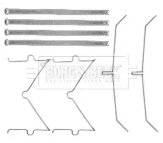 Комплектующие, колодки дискового тормоза BORG & BECK купить