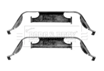 Комплектующие, колодки дискового тормоза BORG & BECK купить