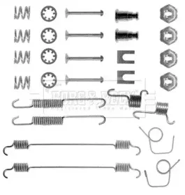 Комплектующие, колодки дискового тормоза BORG & BECK купить