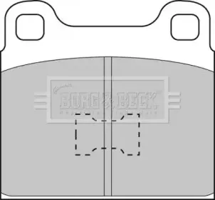 Комплект тормозных колодок, дисковый тормоз BORG & BECK купить
