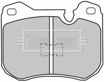 Комплект тормозных колодок, дисковый тормоз BORG & BECK купить