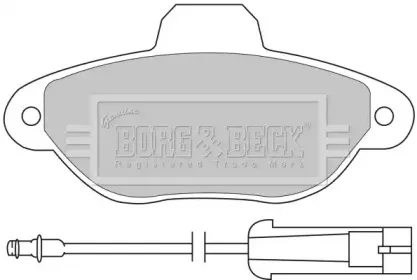 Комплект тормозных колодок, дисковый тормоз BORG & BECK купить