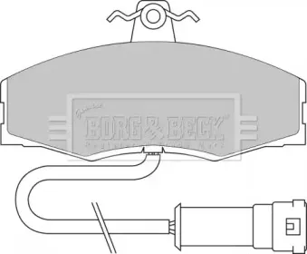 Комплект тормозных колодок, дисковый тормоз BORG & BECK купить