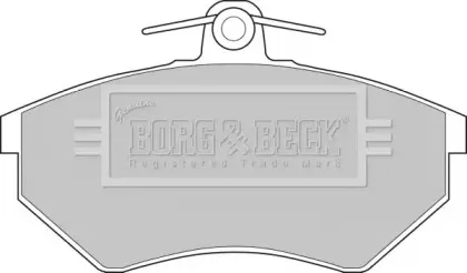 Комплект тормозных колодок, дисковый тормоз BORG & BECK купить