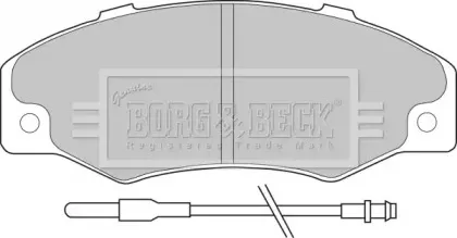 Комплект тормозных колодок, дисковый тормоз BORG & BECK купить