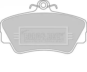 Комплект тормозных колодок, дисковый тормоз BORG & BECK купить