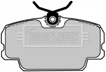 Комплект тормозных колодок, дисковый тормоз BORG & BECK купить