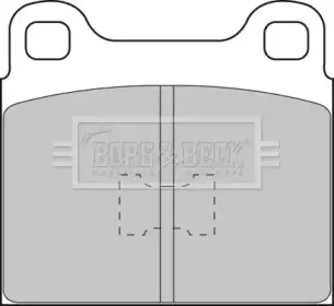 Комплект тормозных колодок, дисковый тормоз BORG & BECK купить