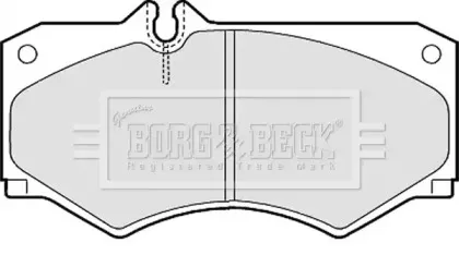 Комплект тормозных колодок, дисковый тормоз BORG & BECK купить