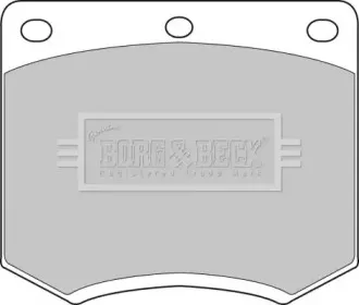 Комплект тормозных колодок, дисковый тормоз BORG & BECK купить