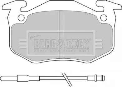 Комплект тормозных колодок, дисковый тормоз BORG & BECK купить