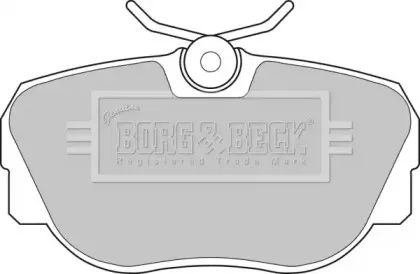 Комплект тормозных колодок, дисковый тормоз BORG & BECK купить