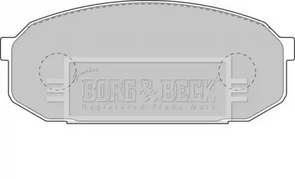 Комплект тормозных колодок, дисковый тормоз BORG & BECK купить