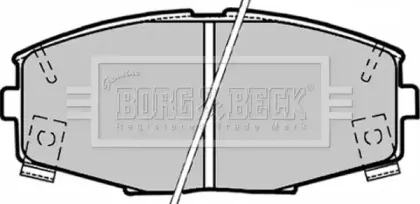 Комплект тормозных колодок, дисковый тормоз BORG & BECK купить