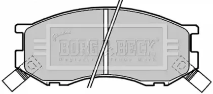 Комплект тормозных колодок, дисковый тормоз BORG & BECK купить