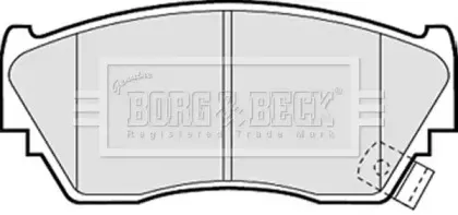 Комплект тормозных колодок, дисковый тормоз BORG & BECK купить