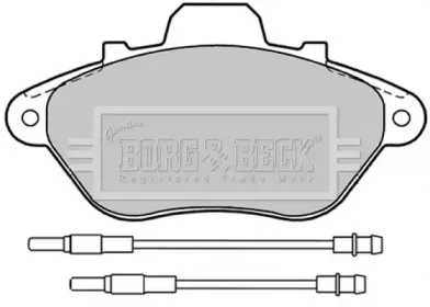 Комплект тормозных колодок, дисковый тормоз BORG & BECK купить