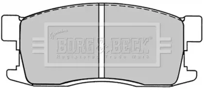 Комплект тормозных колодок, дисковый тормоз BORG & BECK купить