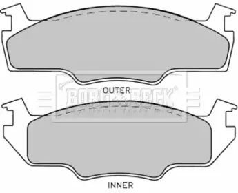 Комплект тормозных колодок, дисковый тормоз BORG & BECK купить