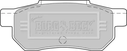 Комплект тормозных колодок, дисковый тормоз BORG & BECK купить