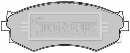 Комплект тормозных колодок, дисковый тормоз BORG & BECK купить