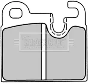 Комплект тормозных колодок, дисковый тормоз BORG & BECK купить