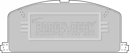 Комплект тормозных колодок, дисковый тормоз BORG & BECK купить