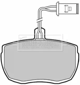 Комплект тормозных колодок, дисковый тормоз BORG & BECK купить