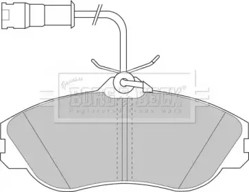 Комплект тормозных колодок, дисковый тормоз BORG & BECK купить