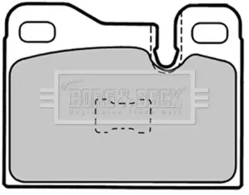 Комплект тормозных колодок, дисковый тормоз BORG & BECK купить