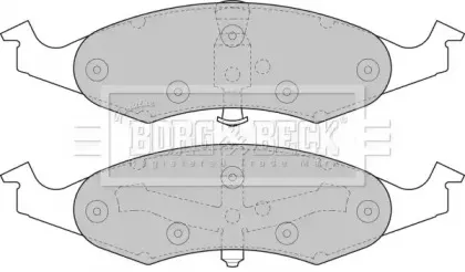 Комплект тормозных колодок, дисковый тормоз BORG & BECK купить