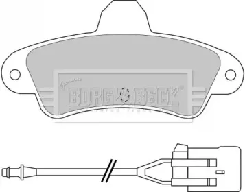 Комплект тормозных колодок, дисковый тормоз BORG & BECK купить