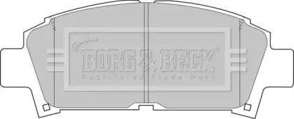 Комплект тормозных колодок, дисковый тормоз BORG & BECK купить