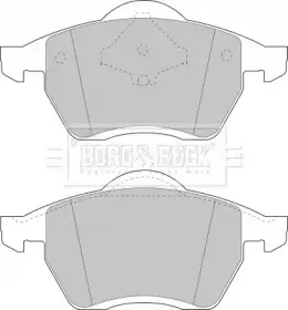 Комплект тормозных колодок, дисковый тормоз BORG & BECK купить