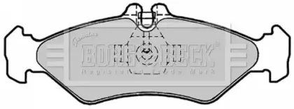Комплект тормозных колодок, дисковый тормоз BORG & BECK купить