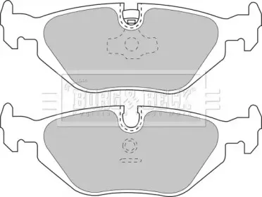 Комплект тормозных колодок, дисковый тормоз BORG & BECK купить