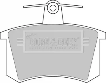 Комплект тормозных колодок, дисковый тормоз BORG & BECK купить