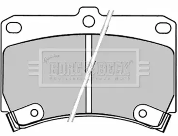 Комплект тормозных колодок, дисковый тормоз BORG & BECK купить