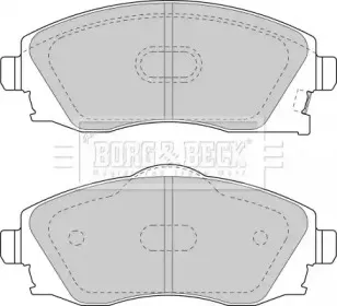 Комплект тормозных колодок, дисковый тормоз BORG & BECK купить