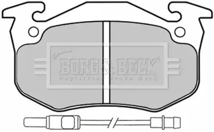 Комплект тормозных колодок, дисковый тормоз BORG & BECK купить