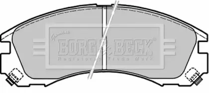 Комплект тормозных колодок, дисковый тормоз BORG & BECK купить