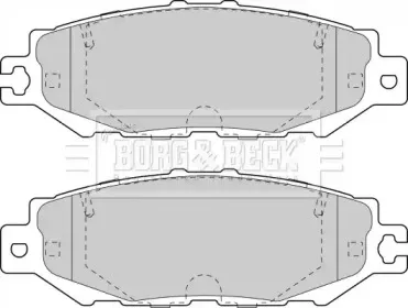 Комплект тормозных колодок, дисковый тормоз BORG & BECK купить