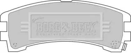 Комплект тормозных колодок, дисковый тормоз BORG & BECK купить