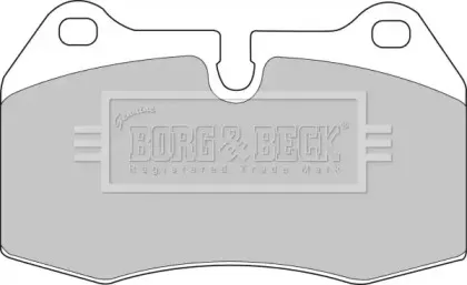 Комплект тормозных колодок, дисковый тормоз BORG & BECK купить