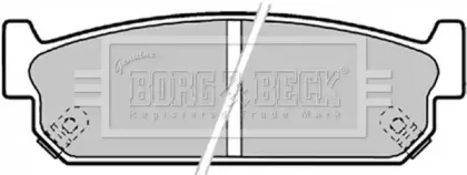 Комплект тормозных колодок, дисковый тормоз BORG & BECK купить